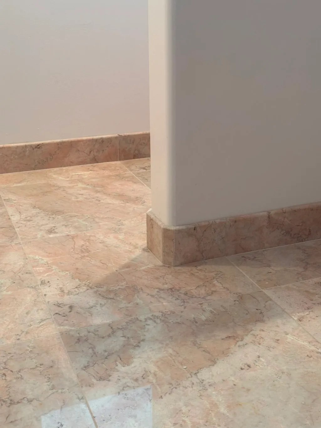 Tile finishing detail.